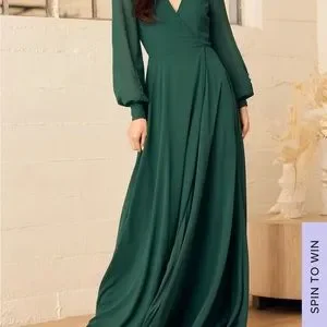 knee length dresses for ladies Unique Vintage Plus Size Emerald Green Delores Swing Dress with Sleeves 3X/20